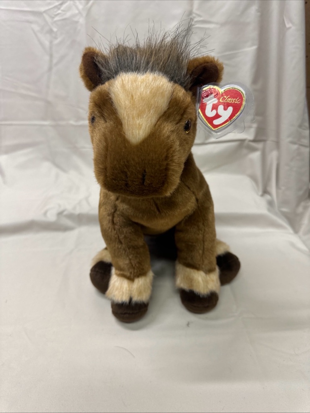 Ty Brown & Cream Horse Plush with Mane